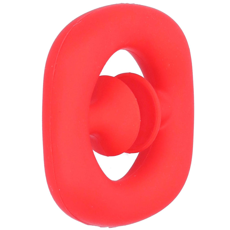 Silicone Hand Grip Hand Muscle Exercise Strength Training Massage Grip Stress Relief Toy(Red )