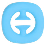Silicone Hand Grip Hand Muscle Exercise Strength Training Massage Grip Stress Relief Toy(Blue )