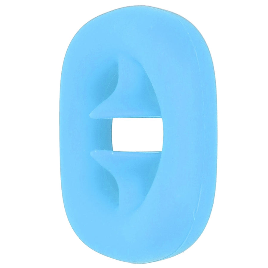 Silicone Hand Grip Hand Muscle Exercise Strength Training Massage Grip Stress Relief Toy(Blue )