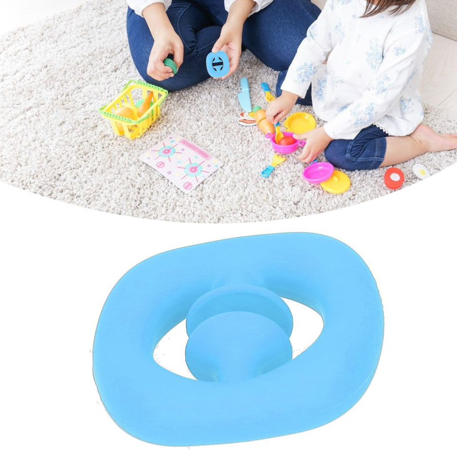 Silicone Hand Grip Hand Muscle Exercise Strength Training Massage Grip Stress Relief Toy(Blue )