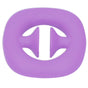 Silicone Hand Grip Hand Muscle Exercise Strength Training Massage Grip Stress Relief Toy(Purple )