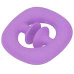 Silicone Hand Grip Hand Muscle Exercise Strength Training Massage Grip Stress Relief Toy(Purple )