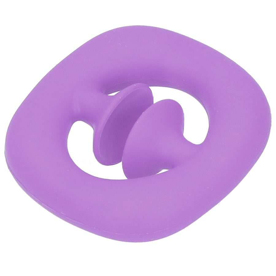 Silicone Hand Grip Hand Muscle Exercise Strength Training Massage Grip Stress Relief Toy(Purple )