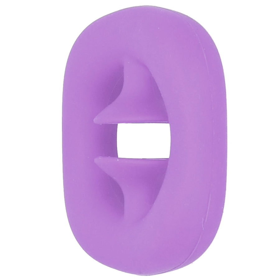 Silicone Hand Grip Hand Muscle Exercise Strength Training Massage Grip Stress Relief Toy(Purple )