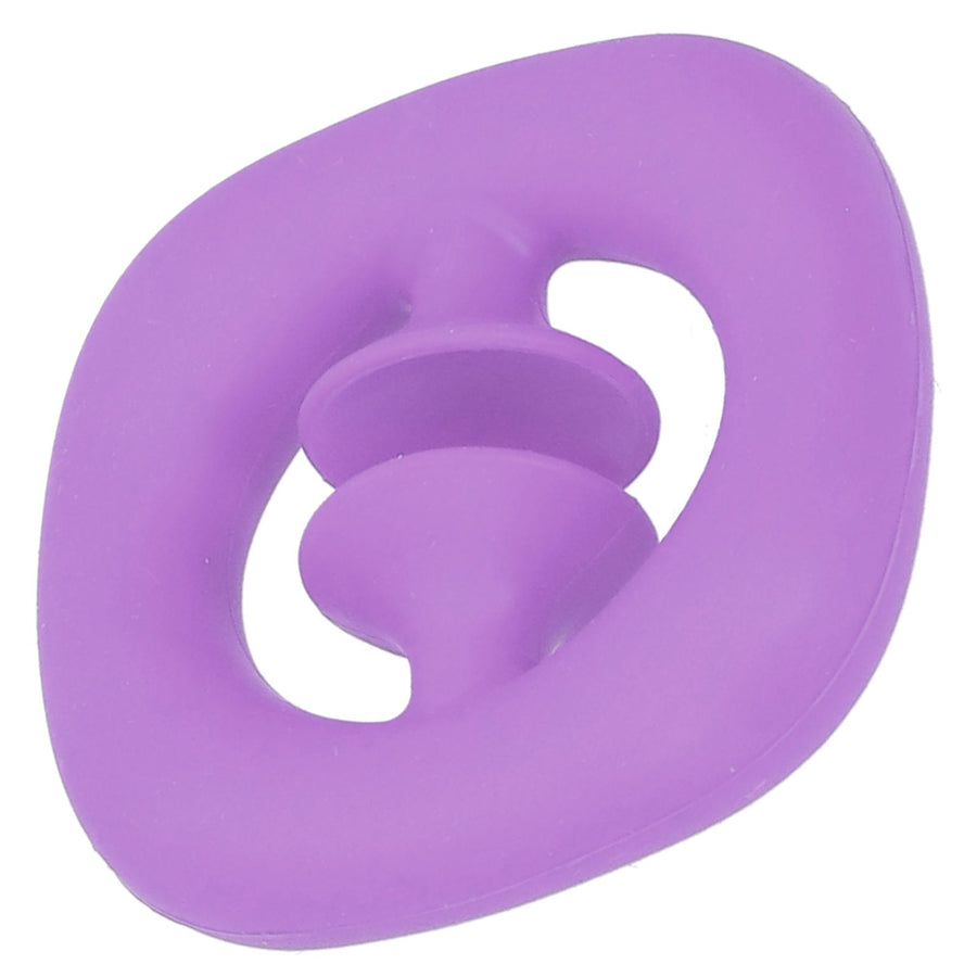 Silicone Hand Grip Hand Muscle Exercise Strength Training Massage Grip Stress Relief Toy(Purple )