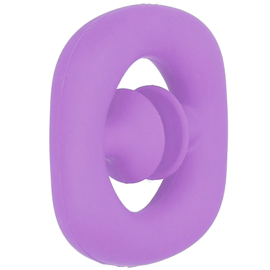 Silicone Hand Grip Hand Muscle Exercise Strength Training Massage Grip Stress Relief Toy(Purple )