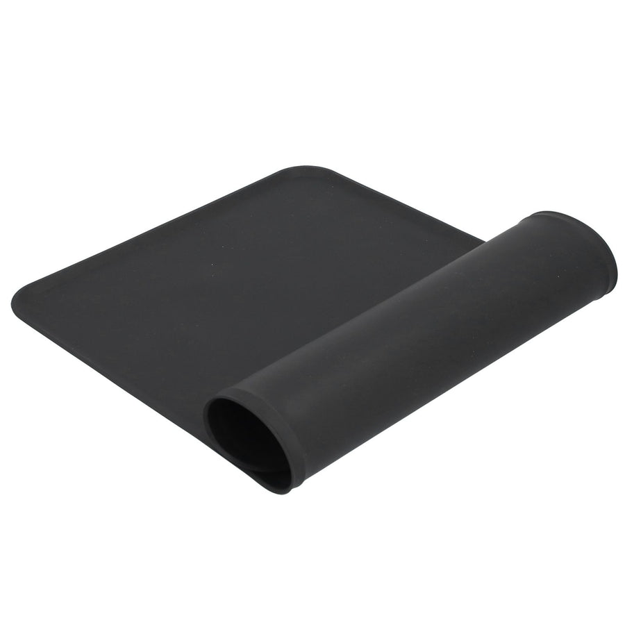 Silicone Placemat Leakage Proof Waterproof Non Slip Pet Feeding Bowl Mat Accessory(Black )