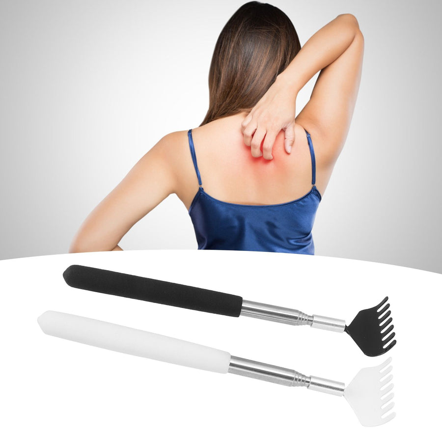 2Pcs Back Scratcher Massager Portable Telescopic Stainless Steel Scratching Tool