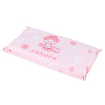 Cooling Pillow Folding Temperature Reduction Ice Crystal Napping Pillow for Children AdultsLittle Girl Pink Background