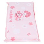 Cooling Pillow Folding Temperature Reduction Ice Crystal Napping Pillow for Children AdultsLittle Girl Pink Background