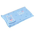 Cooling Pillow Folding Temperature Reduction Ice Crystal Napping Pillow for Children AdultsRabbit Blue Background
