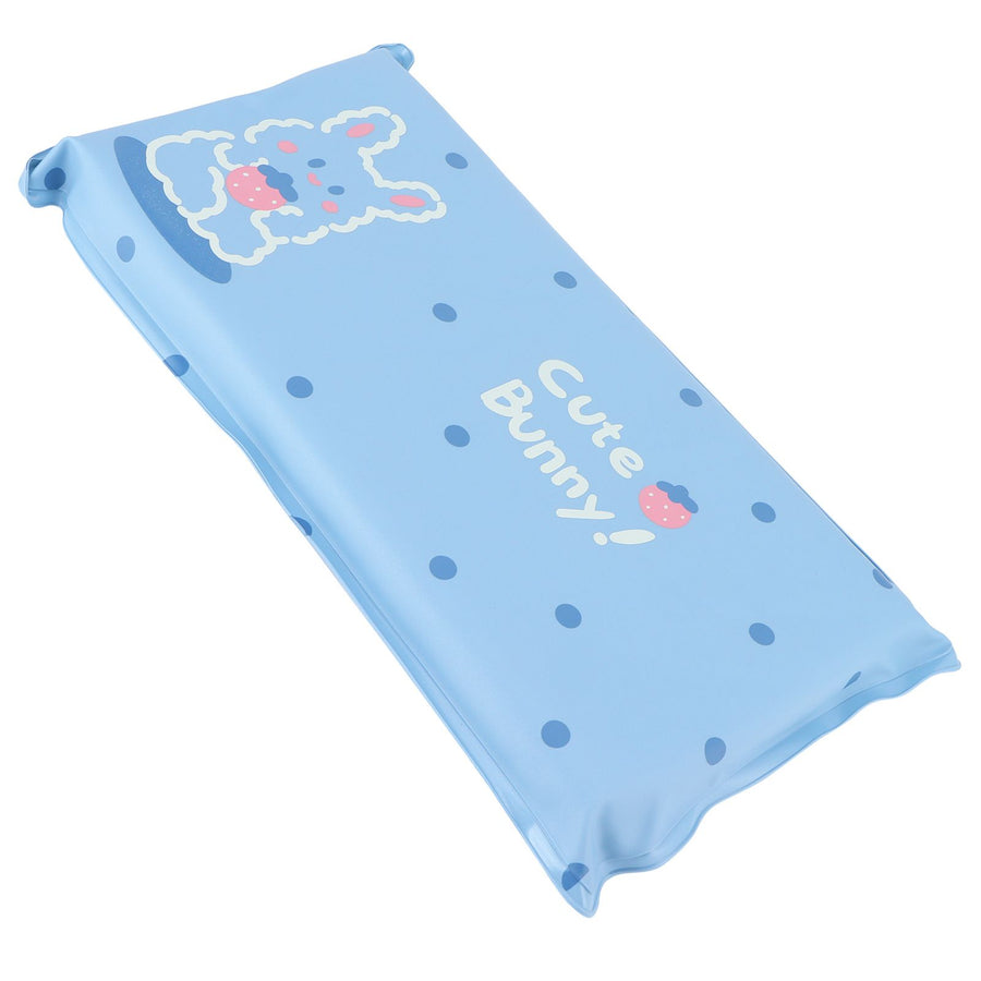 Cooling Pillow Folding Temperature Reduction Ice Crystal Napping Pillow for Children AdultsRabbit Blue Background