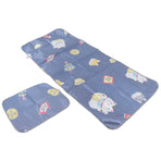 Summer Cool Mat Washable Folding Sleeping Cooling Mat Bedspread with Pillow Cover for Bedroom80x195cm