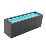 Silicone Cosmetic Storage Box Lipstick Makeup Storage Organizer Case Container for Cosmetics(Black Blue )