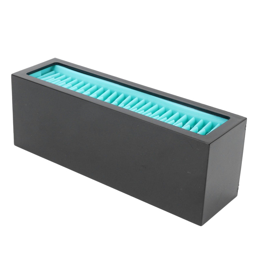 Silicone Cosmetic Storage Box Lipstick Makeup Storage Organizer Case Container for Cosmetics(Black Blue )