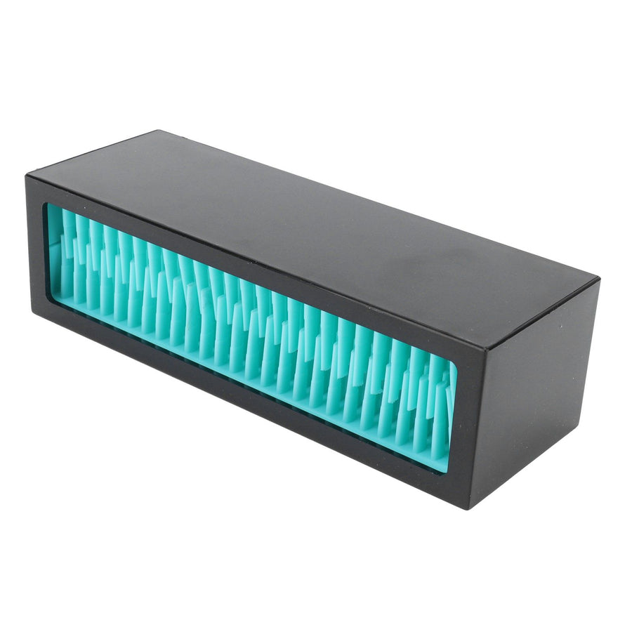 Silicone Cosmetic Storage Box Lipstick Makeup Storage Organizer Case Container for Cosmetics(Black Blue )