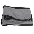 PVC Storage Bag Organizer Dustproof Zippered Tote Bag with Handles Home Travel UseGray