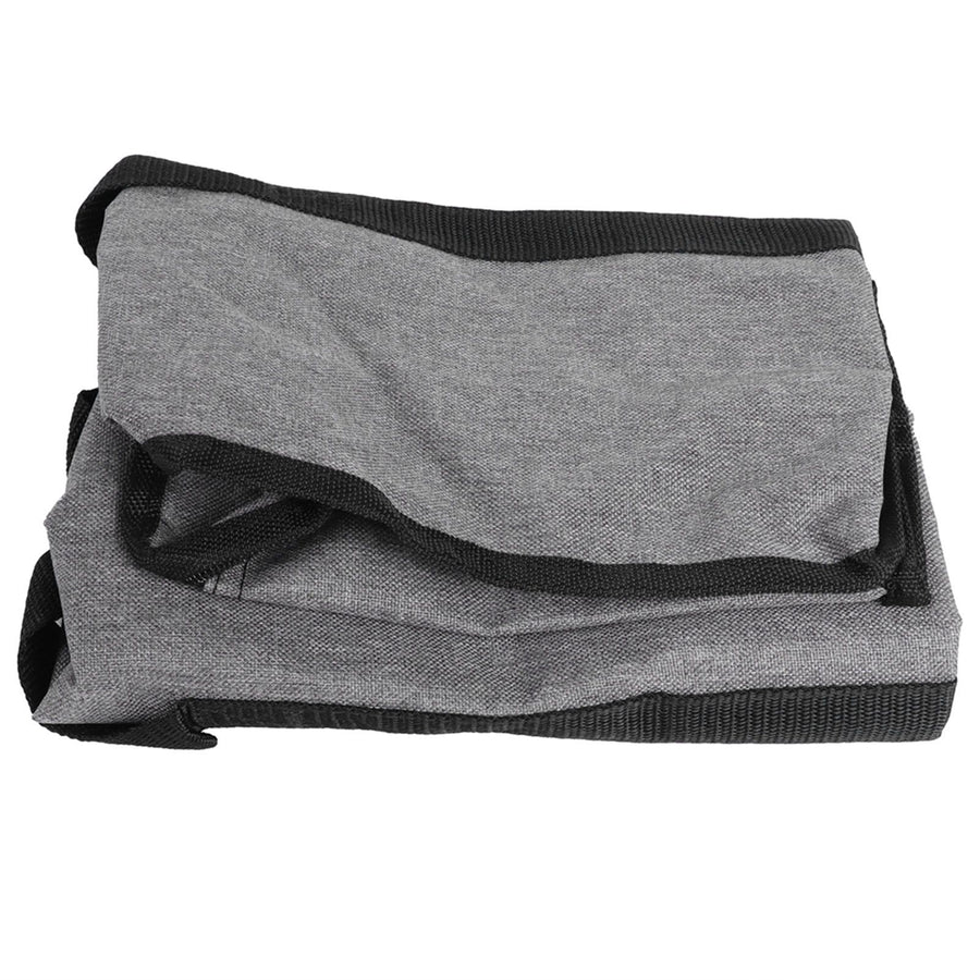 PVC Storage Bag Organizer Dustproof Zippered Tote Bag with Handles Home Travel UseGray