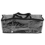 PVC Storage Bag Organizer Dustproof Zippered Tote Bag with Handles Home Travel UseGray