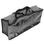PVC Storage Bag Organizer Dustproof Zippered Tote Bag with Handles Home Travel UseGray