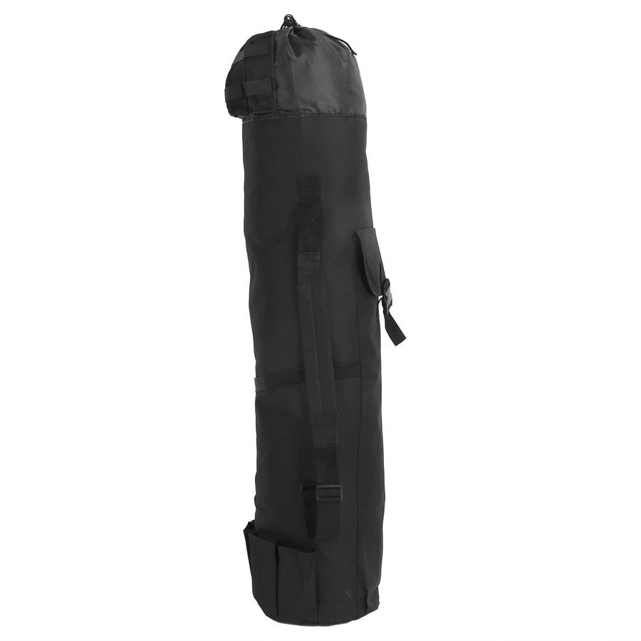 MultiPurpose Fishing Bag Adjustable Folding Fishing Rod Pole Reel Lures Storage Case(Black )