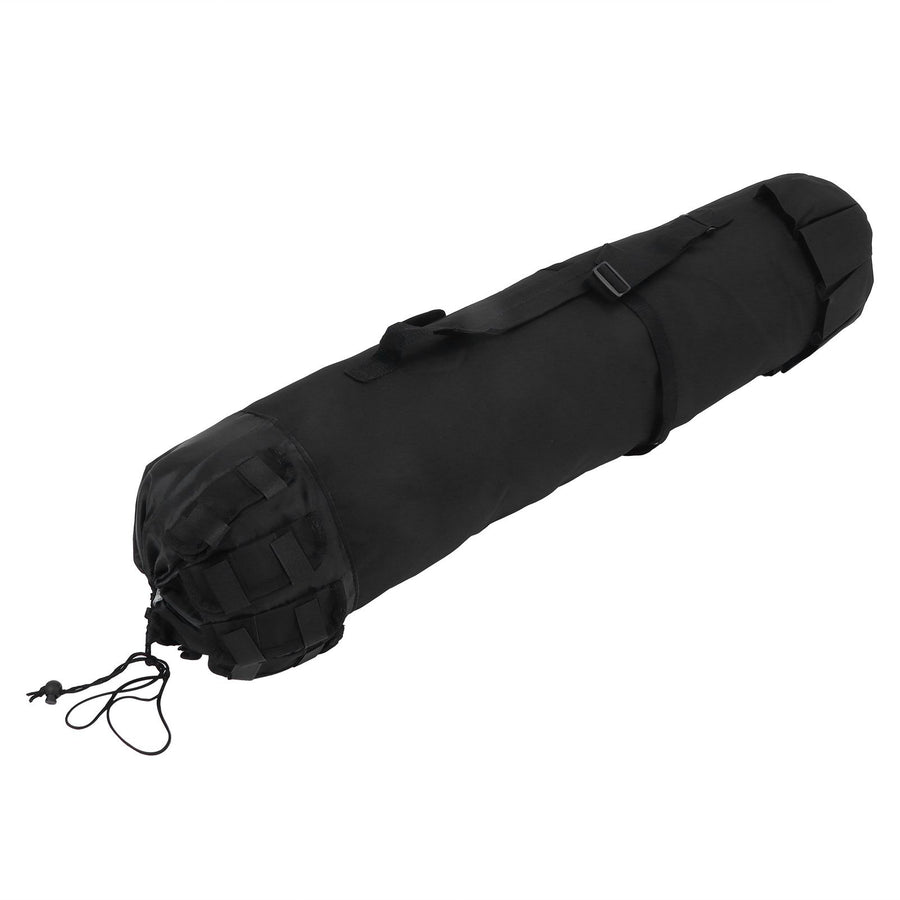 MultiPurpose Fishing Bag Adjustable Folding Fishing Rod Pole Reel Lures Storage Case(Black )