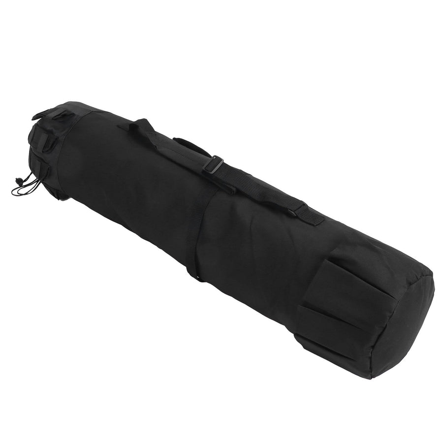 MultiPurpose Fishing Bag Adjustable Folding Fishing Rod Pole Reel Lures Storage Case(Black )