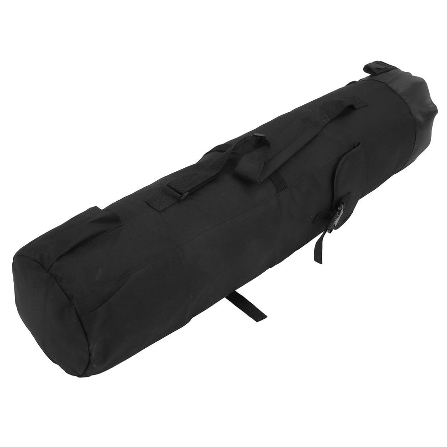 MultiPurpose Fishing Bag Adjustable Folding Fishing Rod Pole Reel Lures Storage Case(Black )