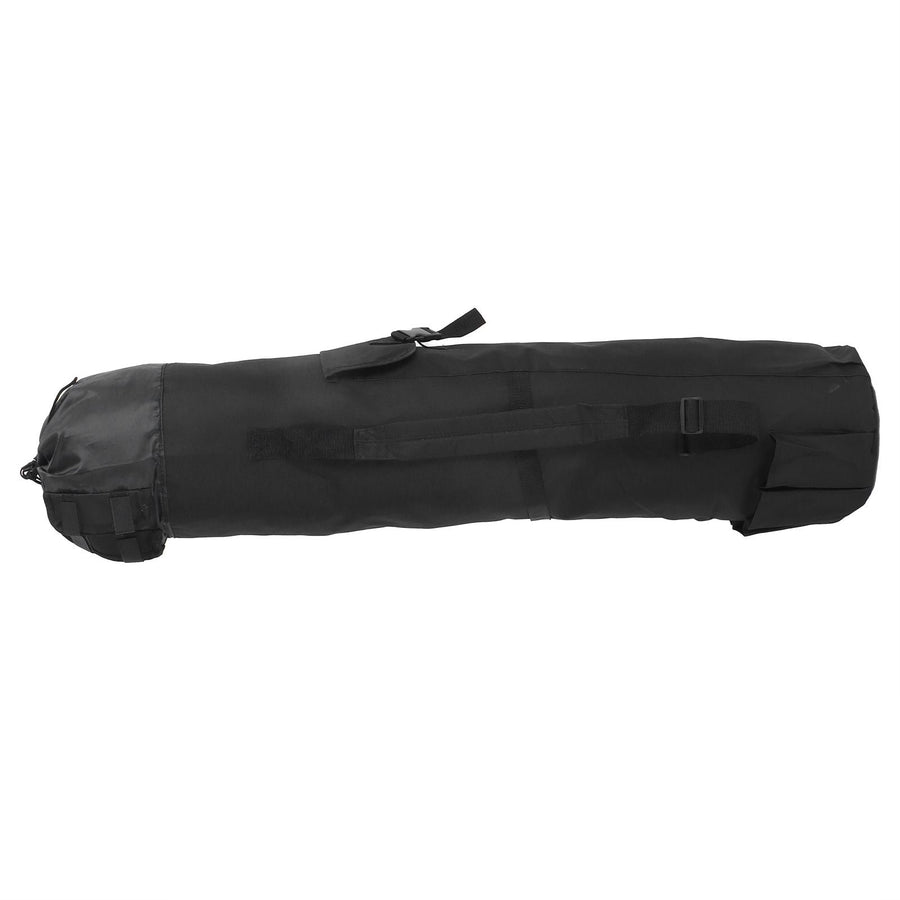 MultiPurpose Fishing Bag Adjustable Folding Fishing Rod Pole Reel Lures Storage Case(Black )