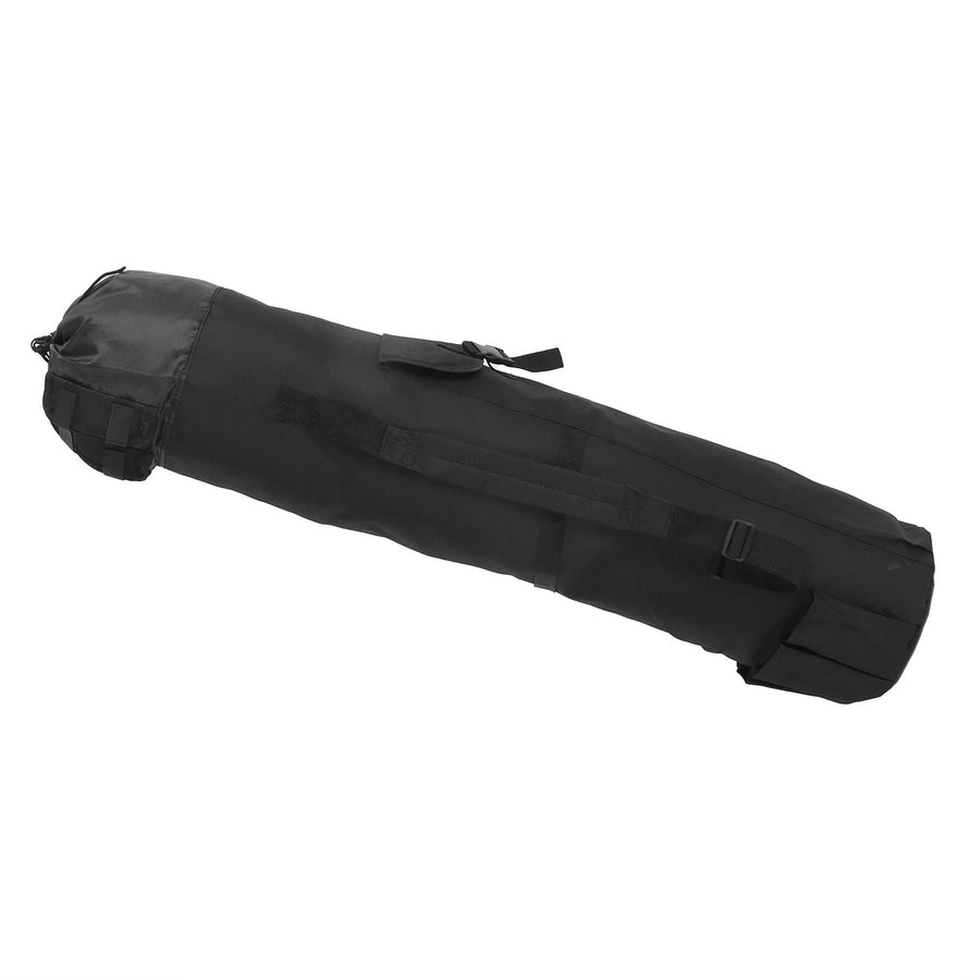 MultiPurpose Fishing Bag Adjustable Folding Fishing Rod Pole Reel Lures Storage Case(Black )