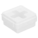 Small Square Storage Box Cross Mouth Desktop Organizer for Tissue Coin Small Hardware