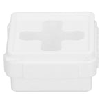 Small Square Storage Box Cross Mouth Desktop Organizer for Tissue Coin Small Hardware