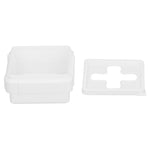 Small Square Storage Box Cross Mouth Desktop Organizer for Tissue Coin Small Hardware