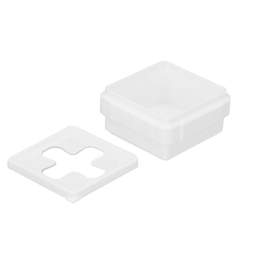 Small Square Storage Box Cross Mouth Desktop Organizer for Tissue Coin Small Hardware