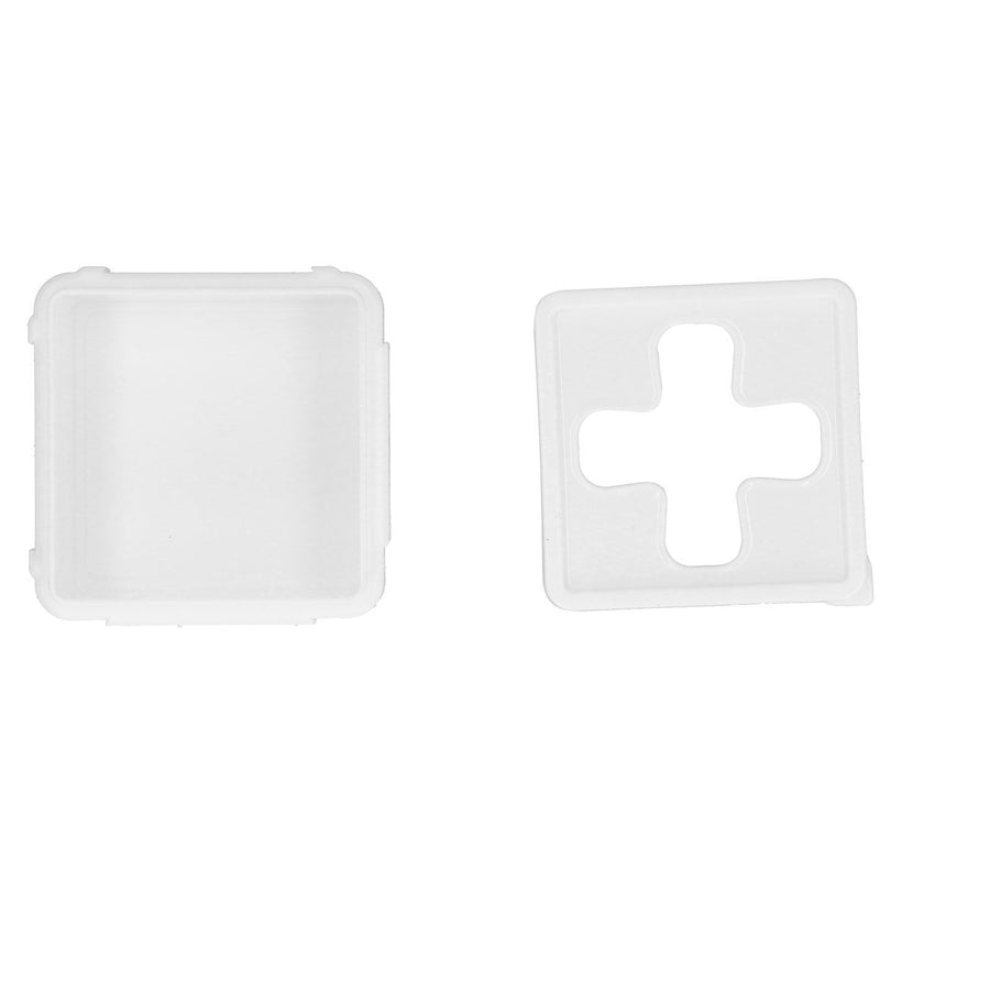 Small Square Storage Box Cross Mouth Desktop Organizer for Tissue Coin Small Hardware