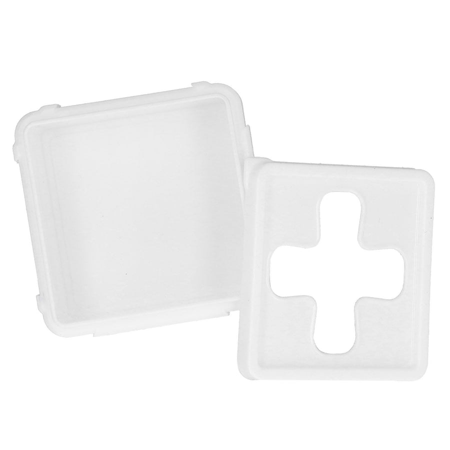 Small Square Storage Box Cross Mouth Desktop Organizer for Tissue Coin Small Hardware