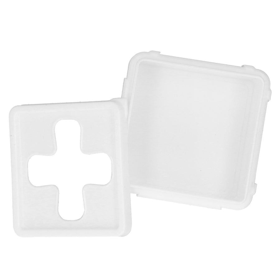 Small Square Storage Box Cross Mouth Desktop Organizer for Tissue Coin Small Hardware