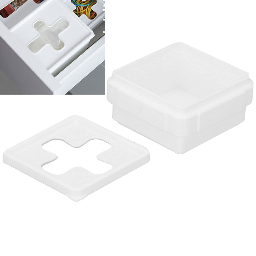 Small Square Storage Box Cross Mouth Desktop Organizer for Tissue Coin Small Hardware