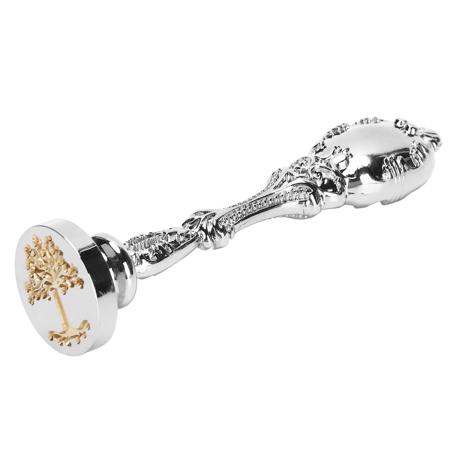 Wax Seal Metal Handle Retro Wax Stamp Handle for Envelope Decoration Sealing AccessoriesSilver
