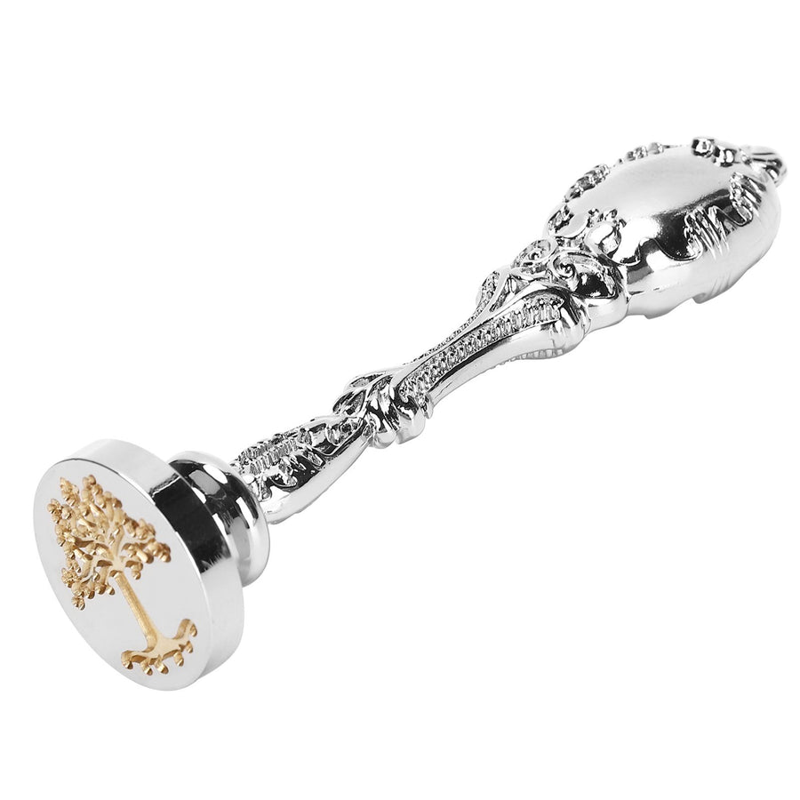Wax Seal Metal Handle Retro Wax Stamp Handle for Envelope Decoration Sealing AccessoriesSilver
