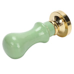 Mini Wax Seal Handle Vintage Envelope Invitation Card Sealed Stamp Handicrafts SupplyGrass Green Handle