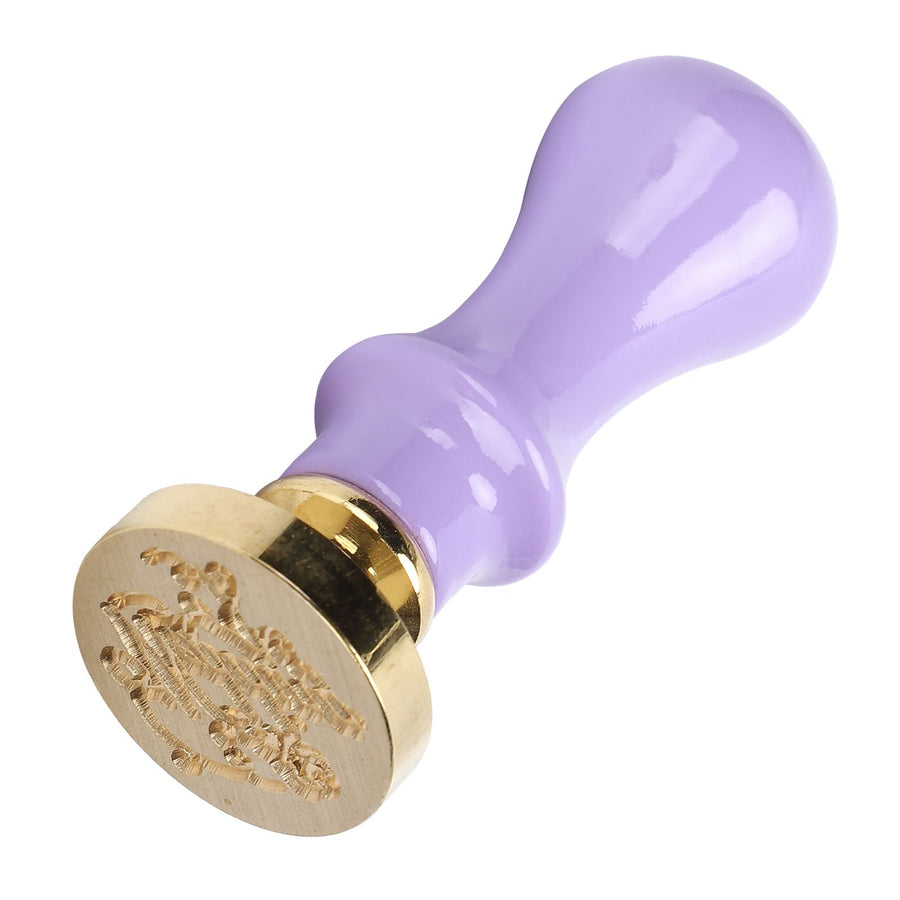 Mini Wax Seal Handle Vintage Envelope Invitation Card Sealed Stamp Handicrafts SupplyPurple Handle
