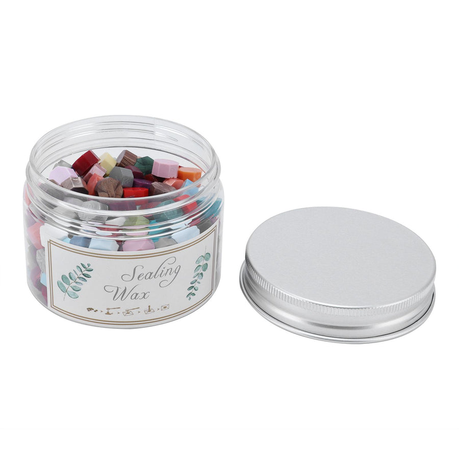 200Pcs Wax Seal Beads DIY Bottled Octagonal Sealing Wax Particles for Stamp Sealing