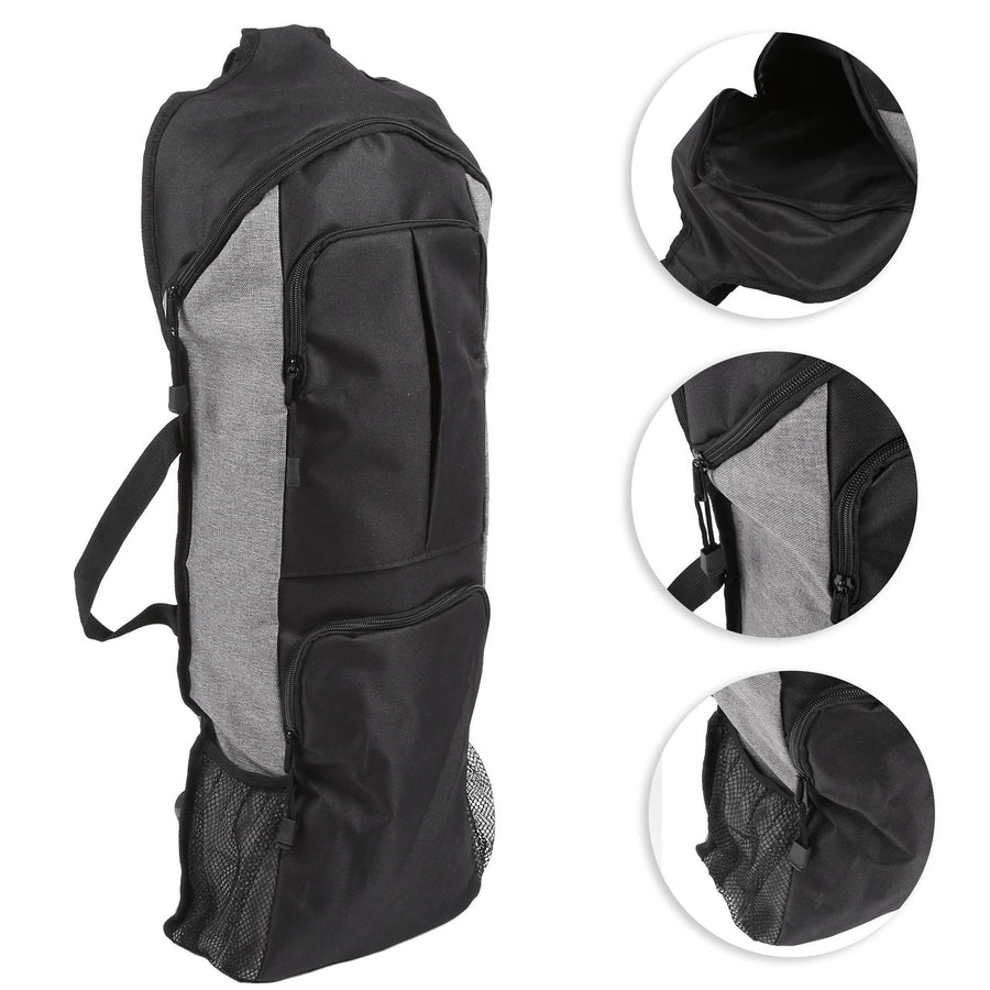 Yoga Mat Storage Bag Multifunctional Large Pocket Bag for Fitness Sports Men and Women