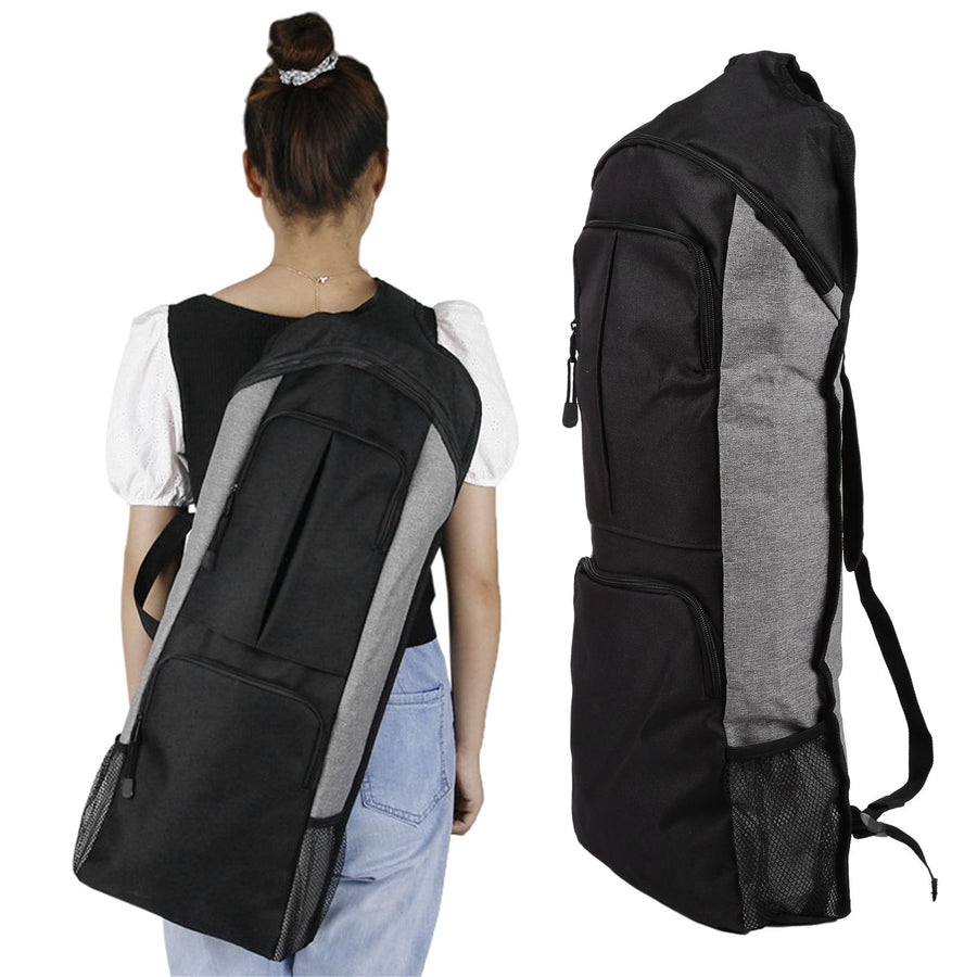 Yoga Mat Storage Bag Multifunctional Large Pocket Bag for Fitness Sports Men and Women