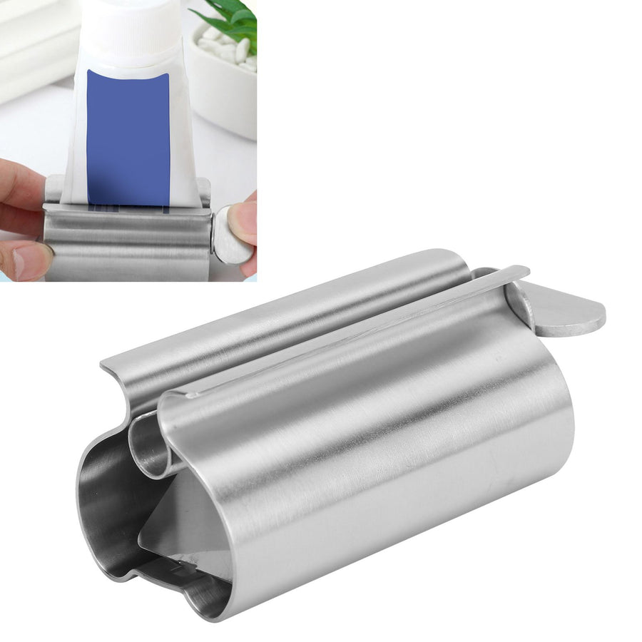 Stainless Steel Toothpaste Squeezer Dispenser Toothpaste Tube Holder for Bathroom UseSmall
