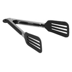 Stainless Steel Silicone Steak Clamp Foldable Barbecue Baking Tongs for BBQ Kitchen