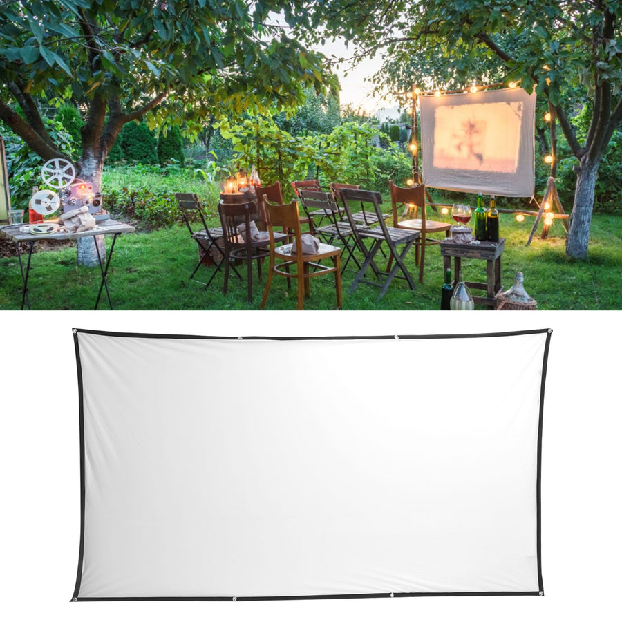 High Definition Projector Screen Foldable Portable Projection Mini Screen for Home Office120 Inch 265x150cm