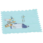 Cooling Mat Clean and Hygienic Breathable Cartoon Cooling Seats Cushion for Summer Home DormitoryGreen