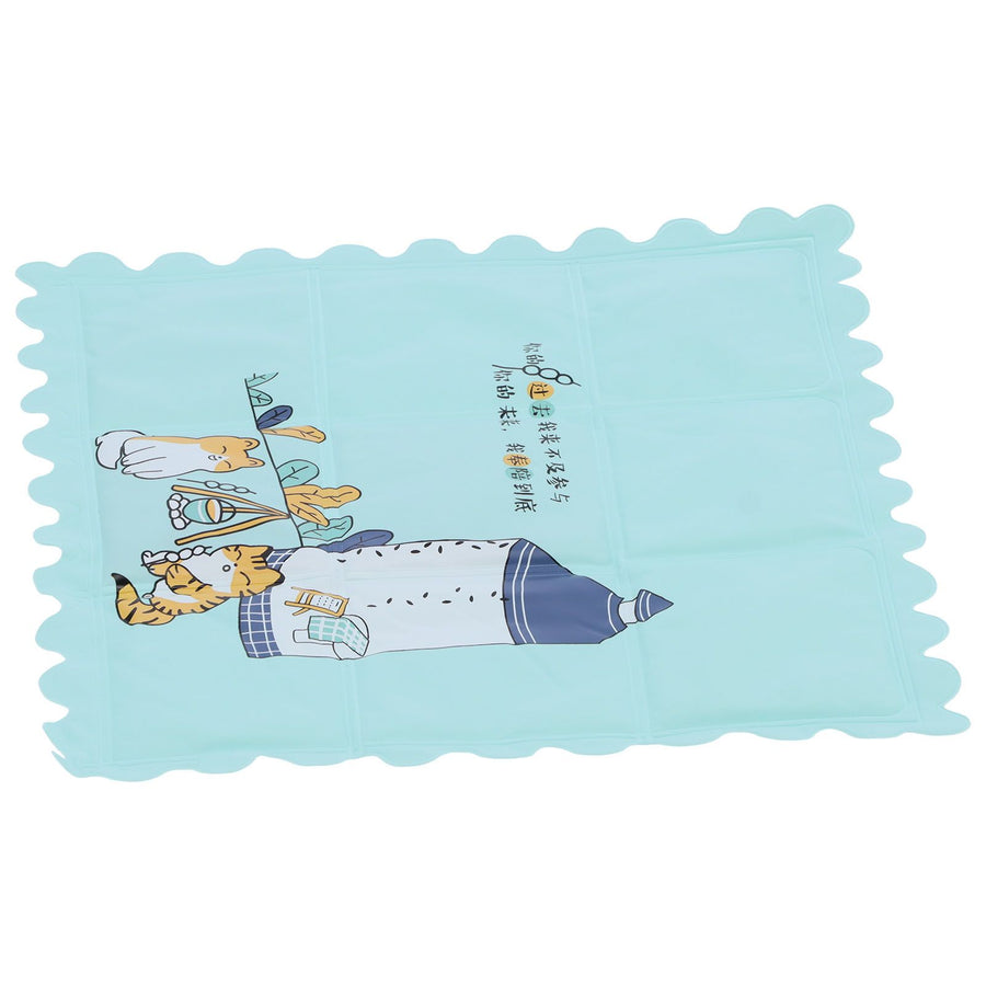 Cooling Mat Clean and Hygienic Breathable Cartoon Cooling Seats Cushion for Summer Home DormitoryGreen